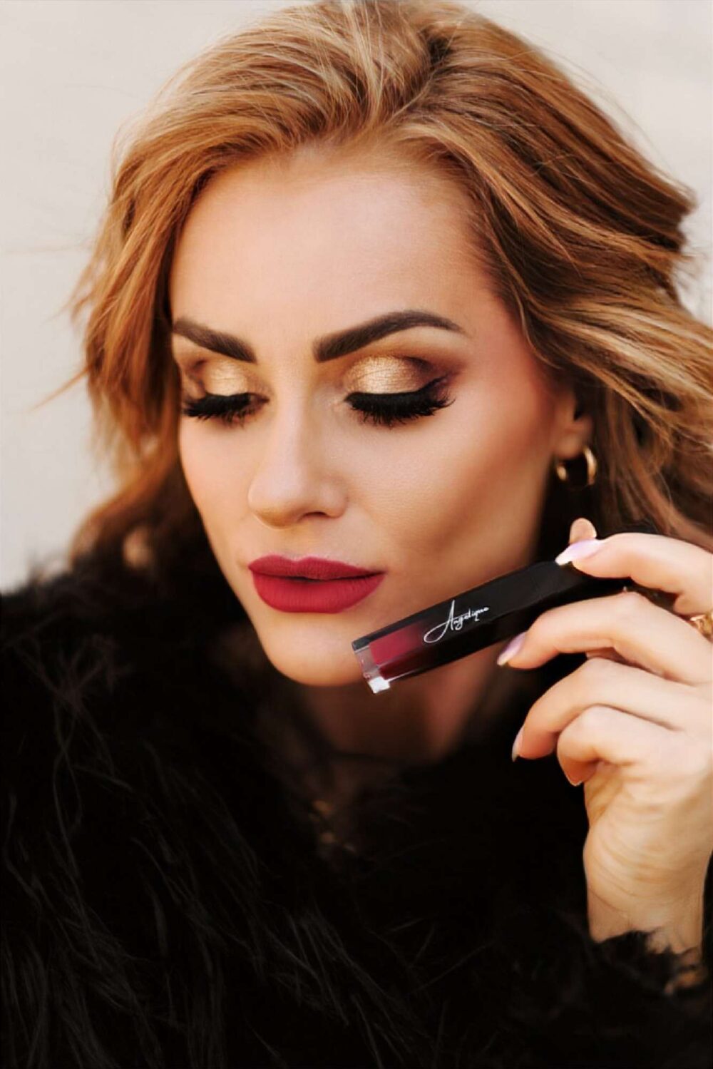 Power Red (Blue Red) - Angelique Lipstick - Image 5
