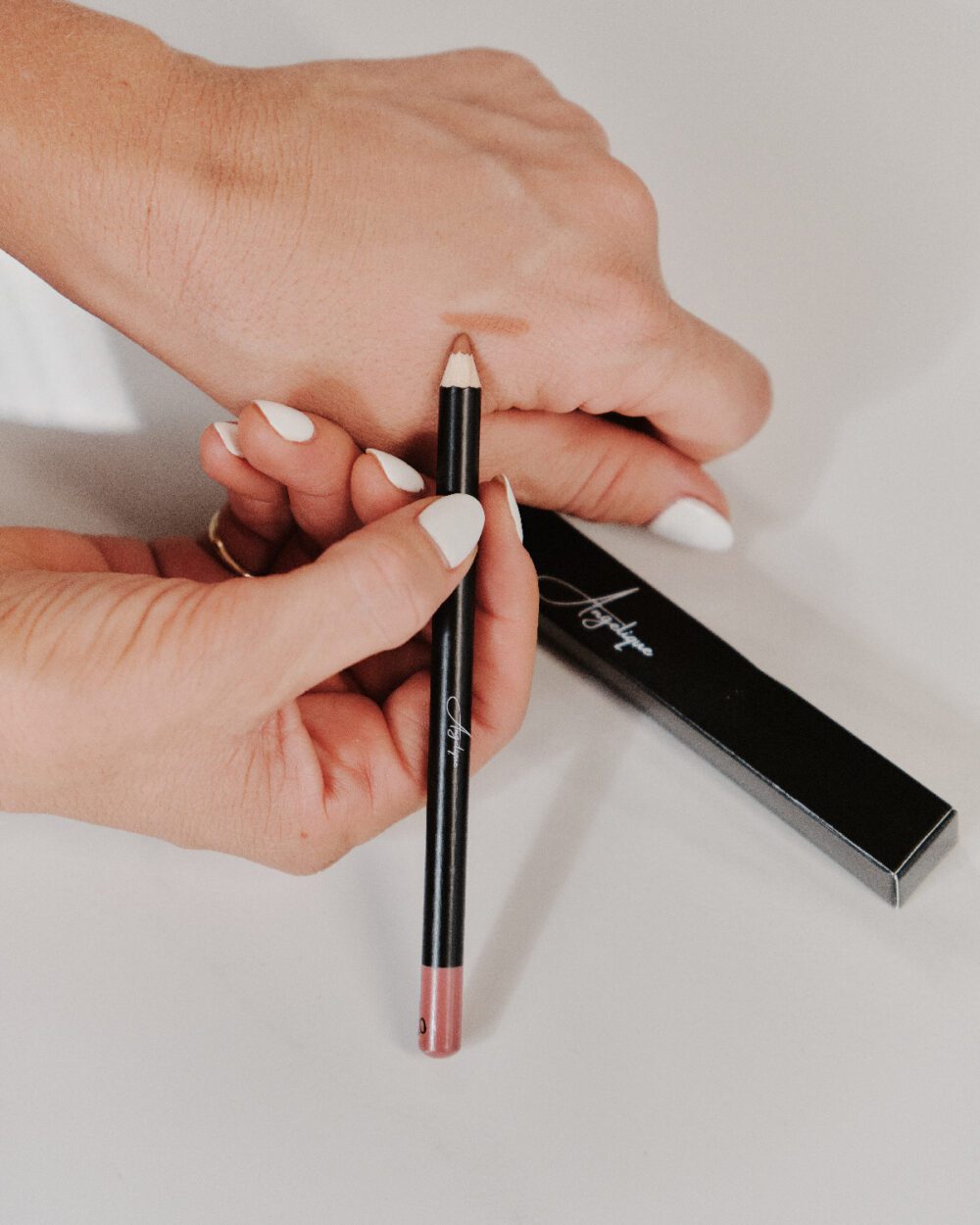 Nude Brown Lip Pencil (#04) - Angelique Lipstick