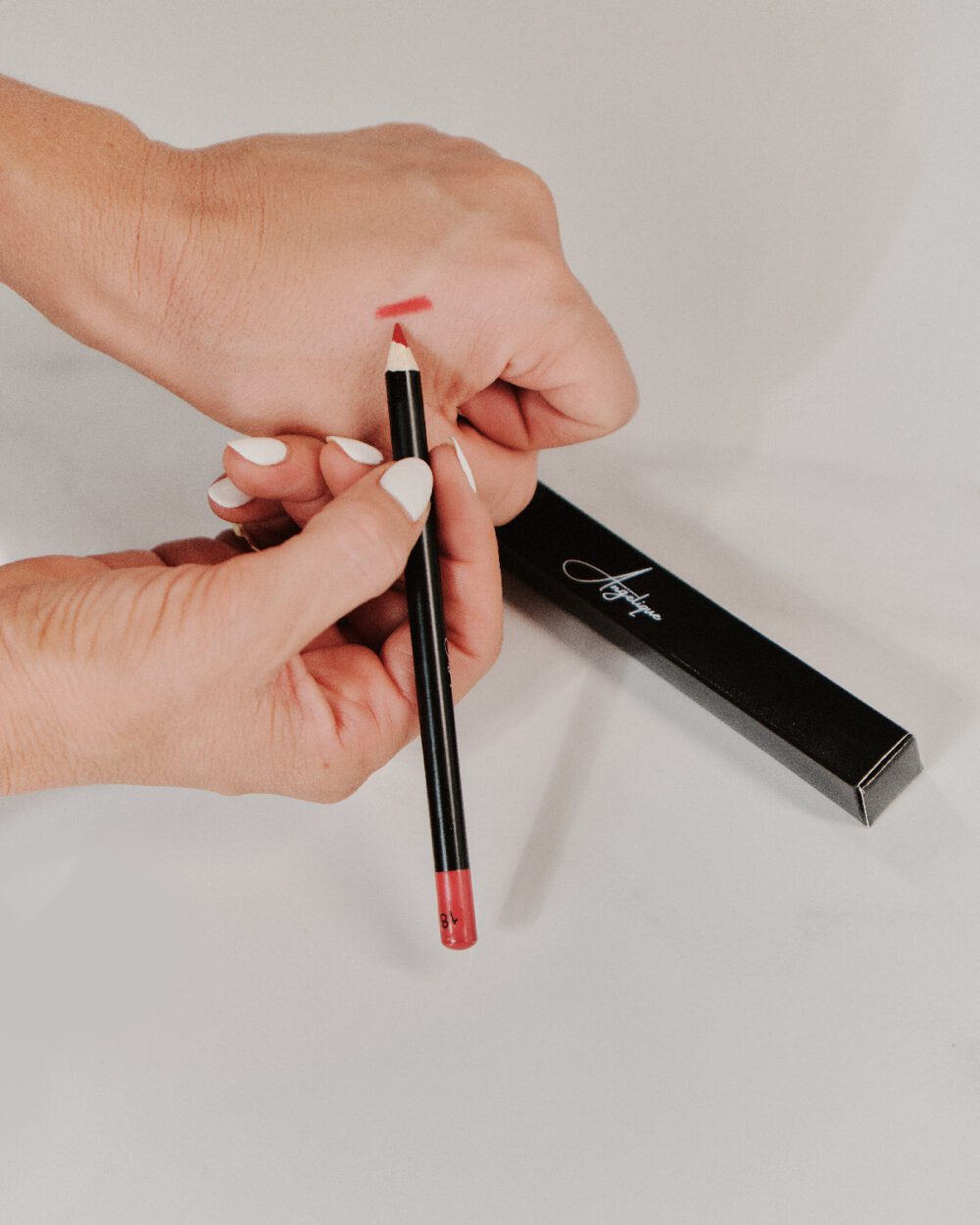 Coral Red Lip Pencil (#18) - Angelique Lipstick