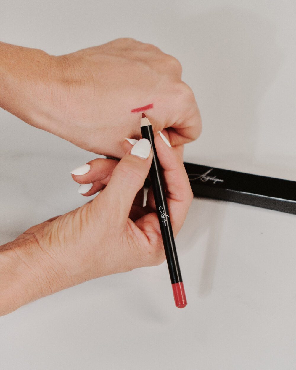 Maroon Red Lip Pencil (#13) - Angelique Lipstick