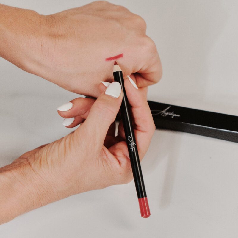 Maroon Red Lip Pencil (#13) - Angelique Lipstick